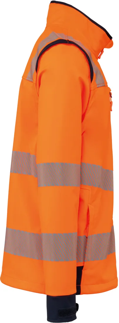 Recycelte Safety Softshell-Jacke mit abnehmbaren Ärmeln 6