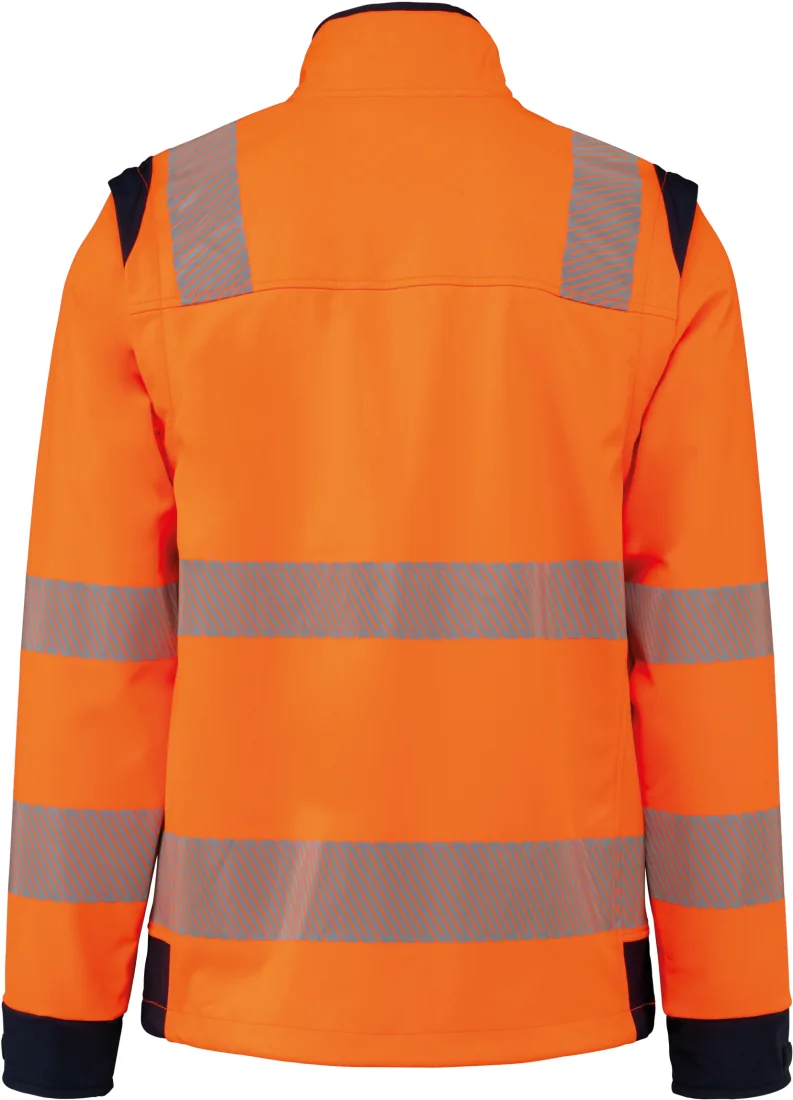 Recycelte Safety Softshell-Jacke mit abnehmbaren Ärmeln 7