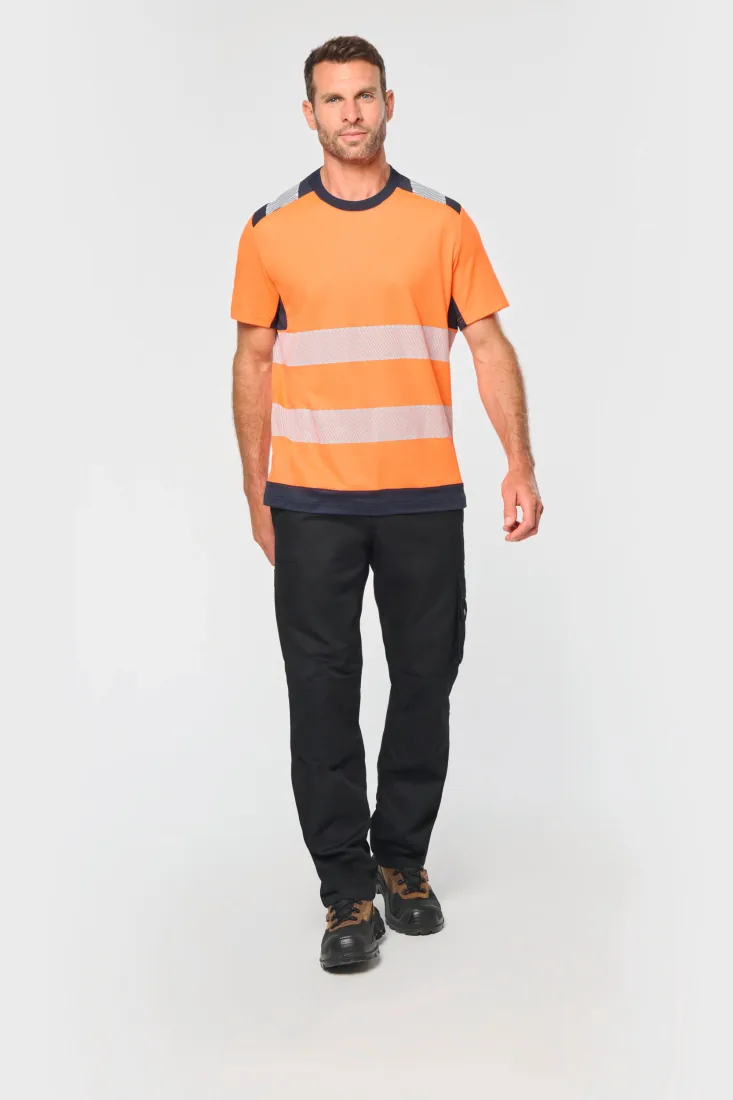 Recyceltes Sicherheits-T-Shirt mit Rundhalsausschnitt und kurzen Ärmeln 7