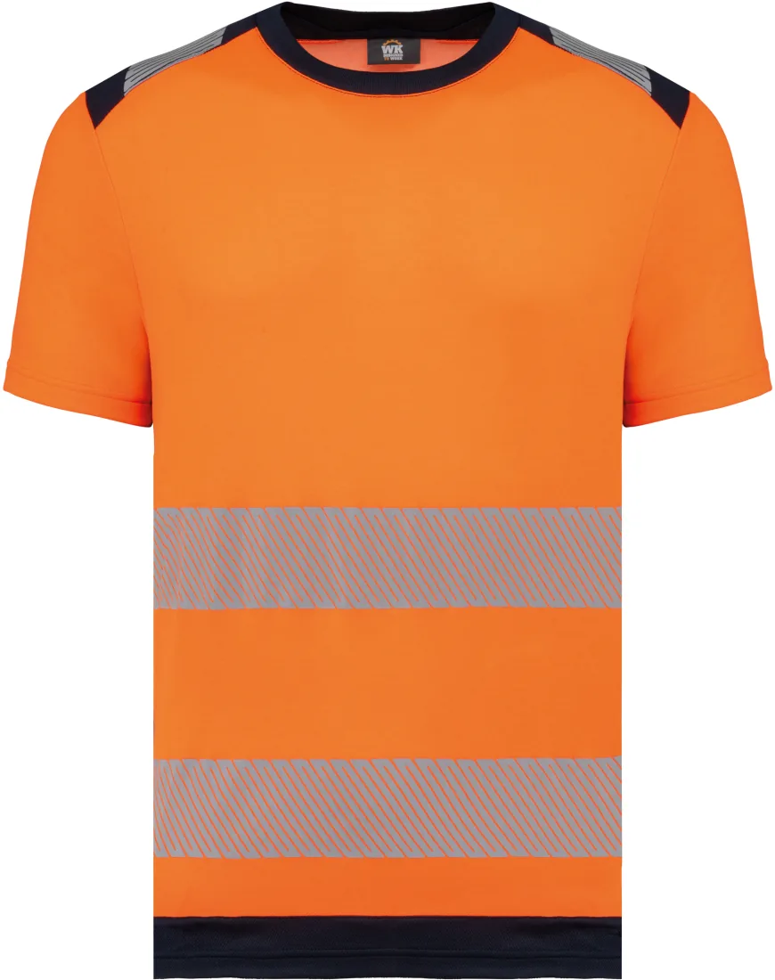 Recyceltes Sicherheits-T-Shirt mit Rundhalsausschnitt und kurzen Ärmeln