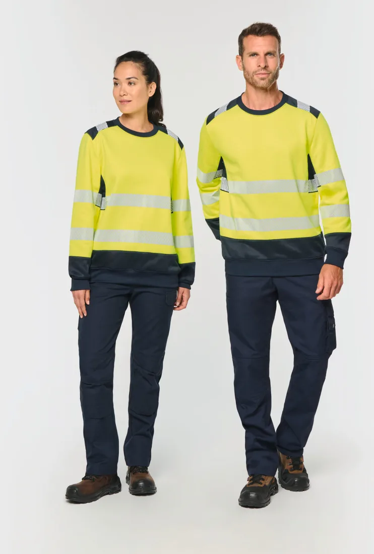 Recyceltes Sicherheitssweatshirt Rundhalsausschnitt 2