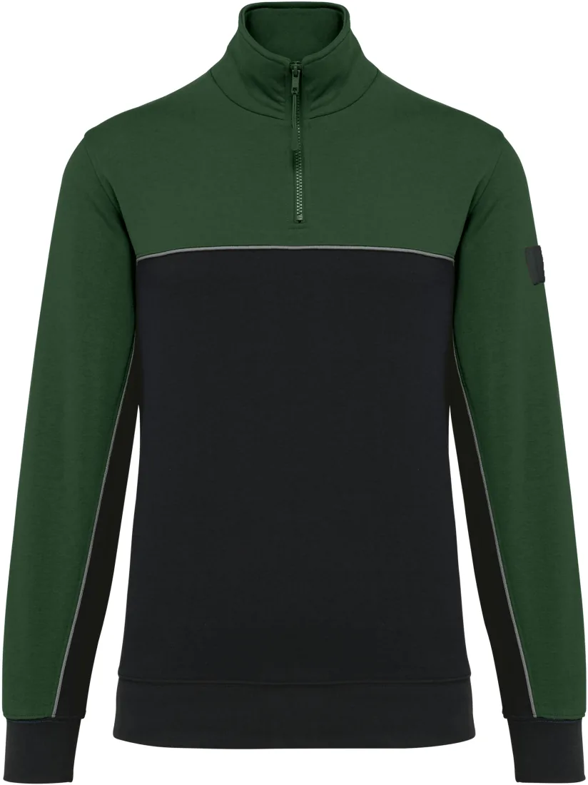 Umweltfreundliches Unisex-Sweatshirt mit Reißverschlusskragen