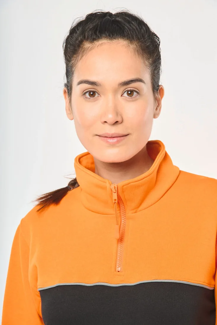 Umweltfreundliches Unisex-Sweatshirt mit Reißverschlusskragen 6