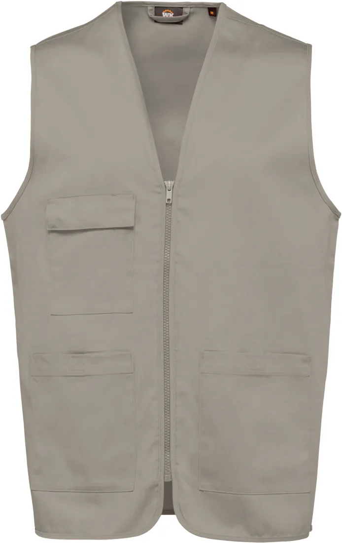 Unisex-Weste aus  Baumwollpolyester mit mehreren Taschen
