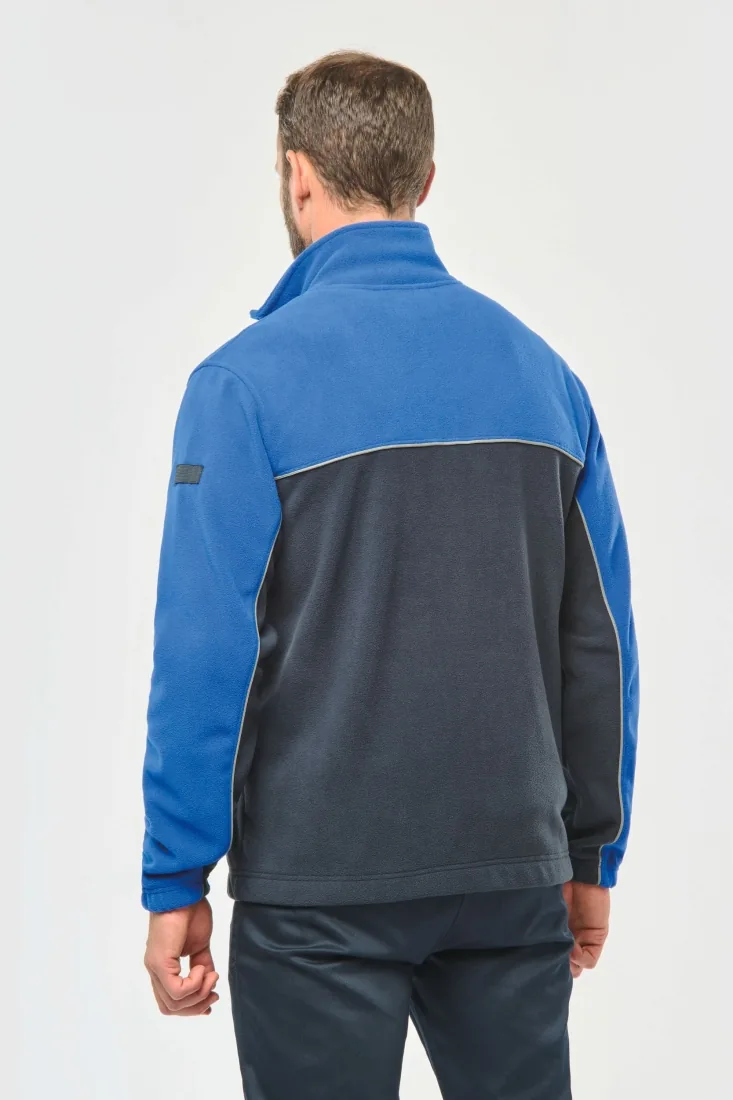 Zweifarbige, umweltfreundliche Unisex-Fleecejacke 3