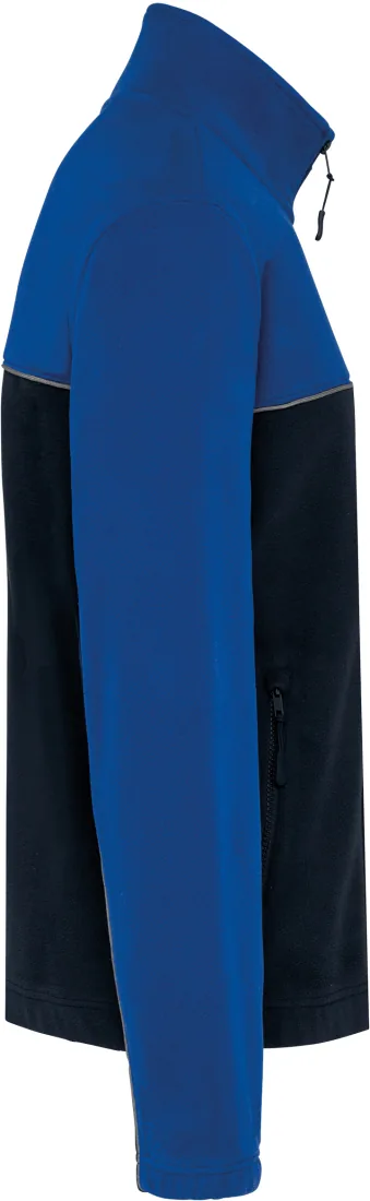 Zweifarbige, umweltfreundliche Unisex-Fleecejacke 4