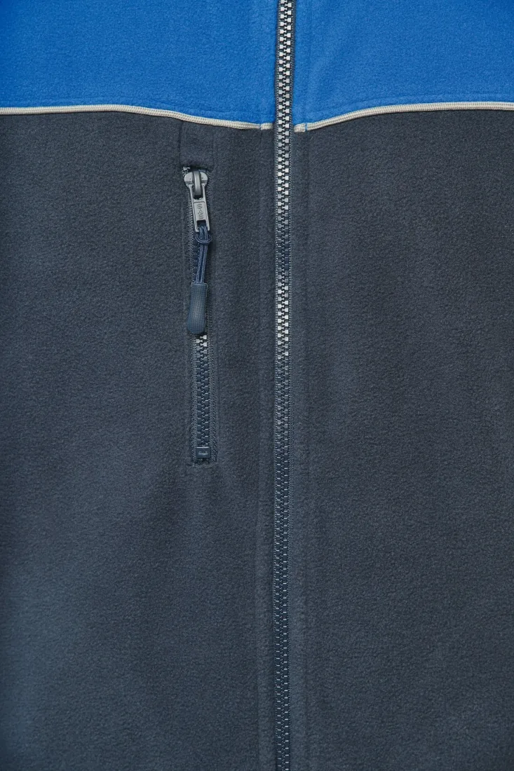 Zweifarbige, umweltfreundliche Unisex-Fleecejacke 5