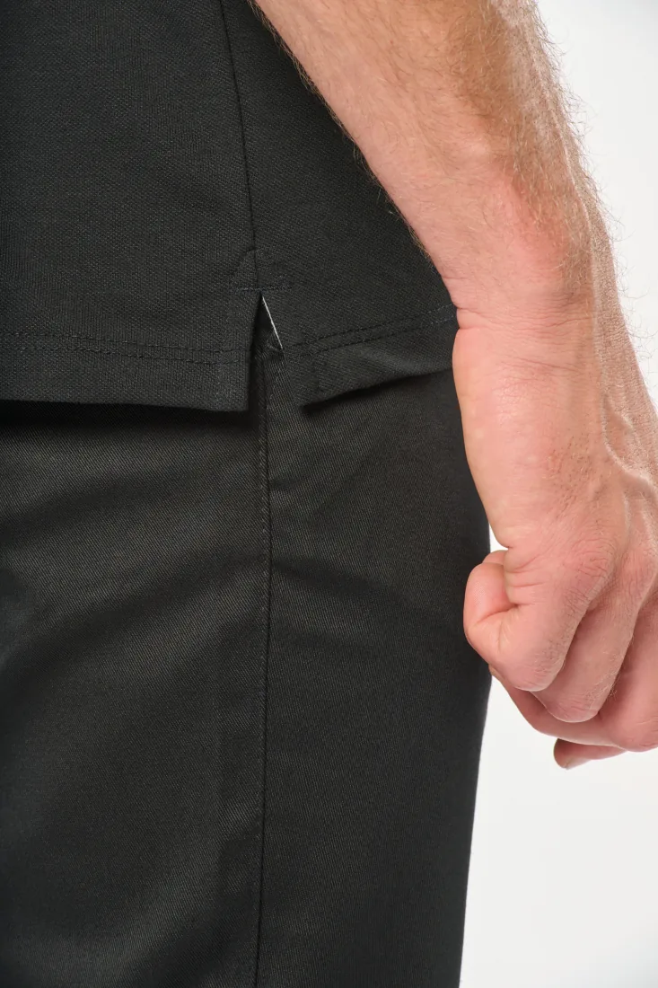 Zweifarbiges Kurzarm-Unisex-Polohemd 3